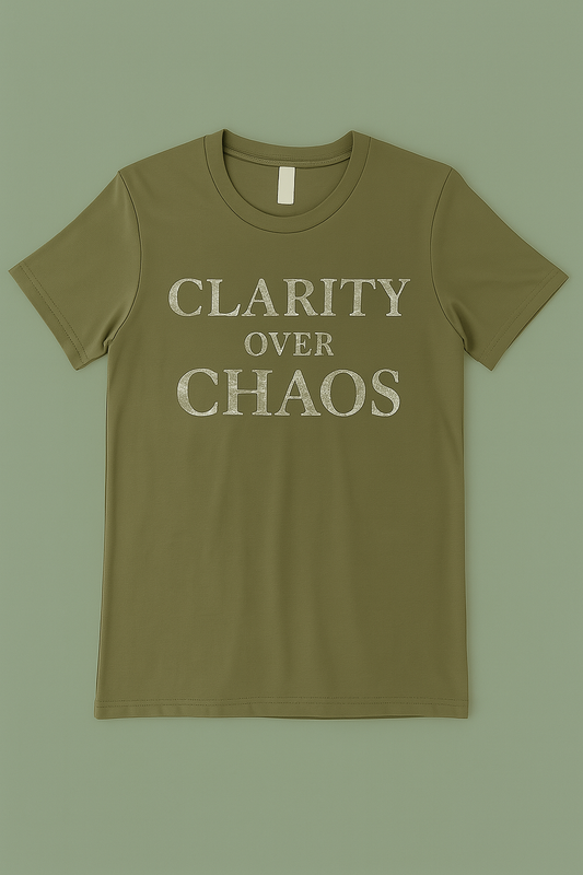 Gooder Human Clarity Over Chaos Shirt