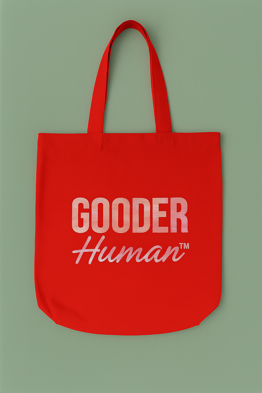 Gooder Human Red Tote Bag